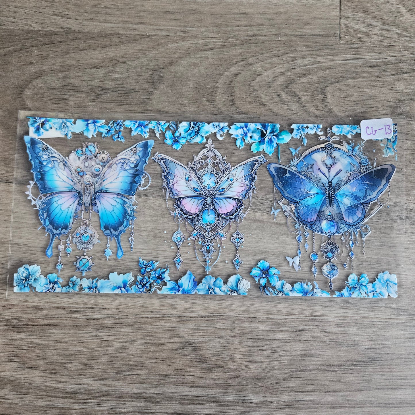 CG-13 Dark Elegance Butterfly UVDTF Wrap