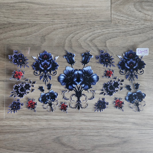 CG-17 Gothic Dark Rose UVDTF Wrap