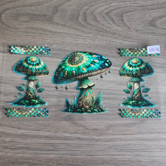 WF-41 Enchanted Mandala Mushroom UVDTF Wrap