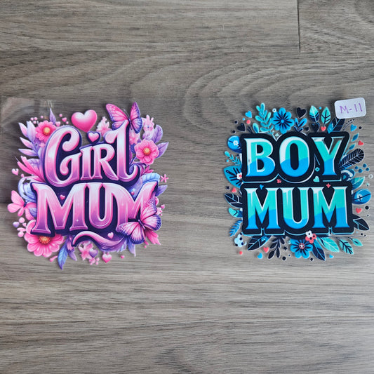 M-11 Girl Mum and Boy Mum UVDTF Wrap