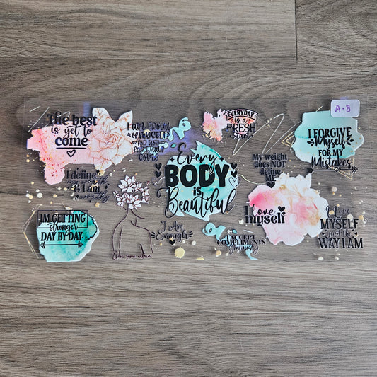 A-8 Every Body Is Beautiful UVDTF Wrap