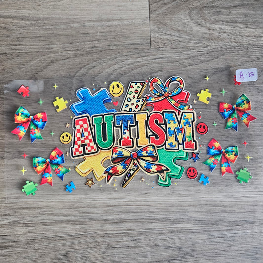 A-15 Autism Awareness UVDTF Wrap
