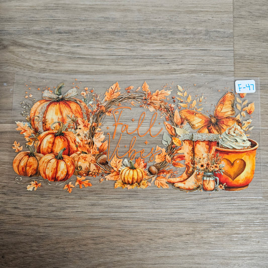 F-47 Fall Vibes UVDTF Wrap