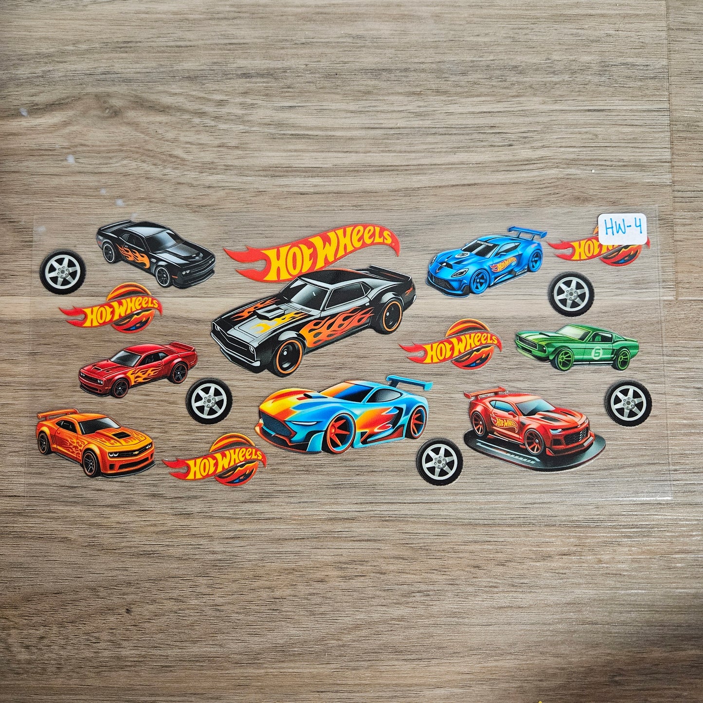 HW-4 Flame Race Care Collector Die-Cast UVDTF Wrap
