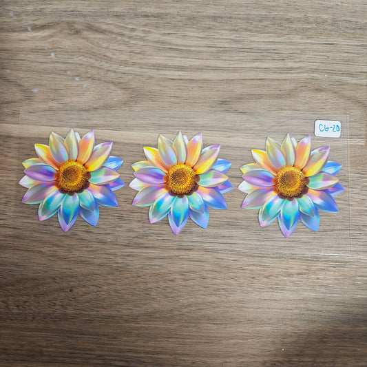 CG-20 Iridescent Sunflower UVDTF Wrap