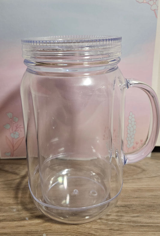 22oz Jar Snowglobe Acrylic