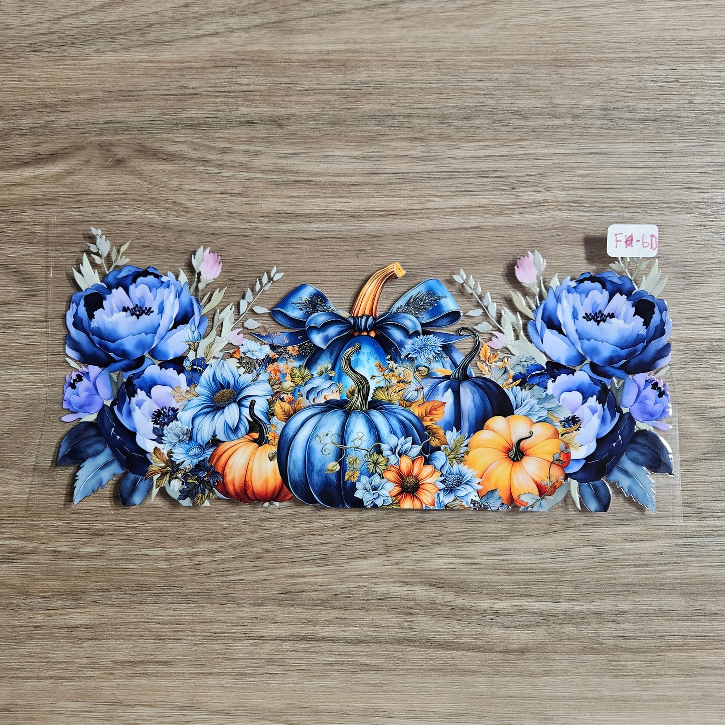 F-60 Blue Harvest Blooms UVDTF Wrap