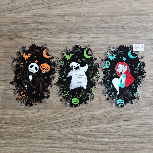 H-62 Spooky Skeleton King Halloween UVDTF Wrap