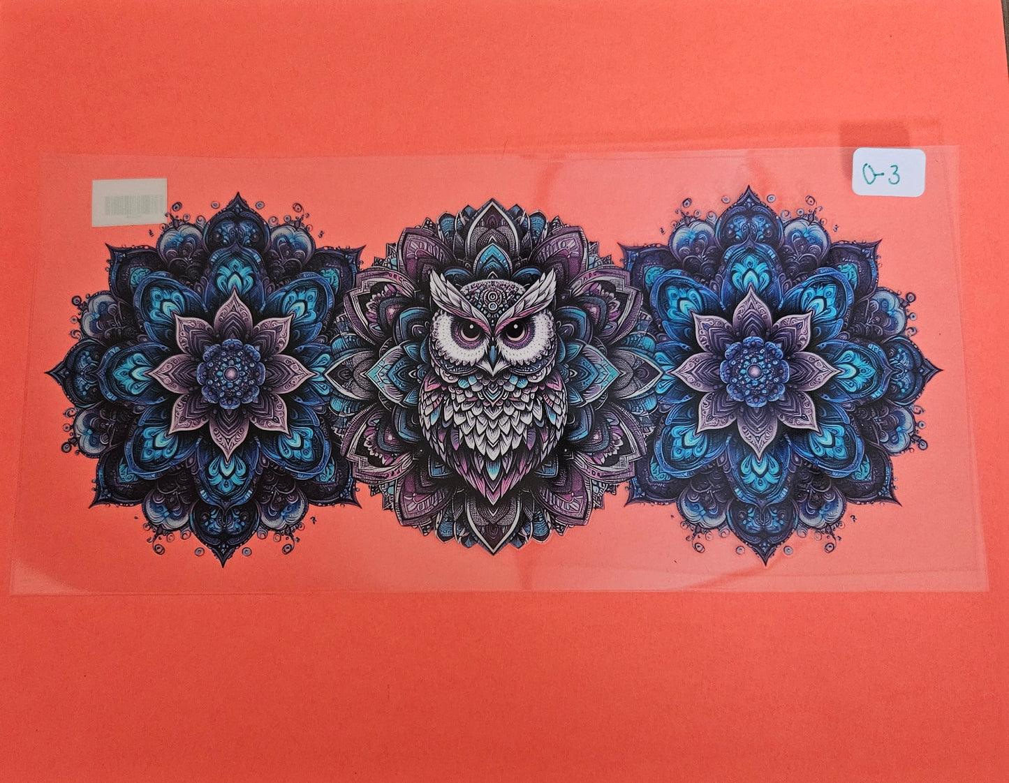 O-3 Mandela Owl UVDTF Wrap